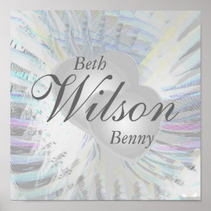 Bröllop Angelic Vingar Parly Hearts Poster