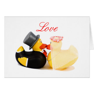 Bröllop ankor hälsningskort