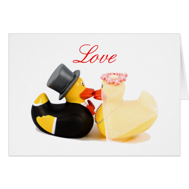 Bröllop ankor hälsningskort (Framsidan Horizontal)