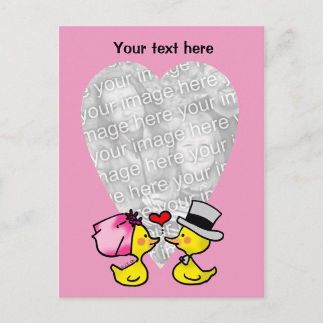 Bröllop ankor vykort (Framsida)