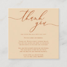 Bröllop Anpassad Foto Enkelt tack för