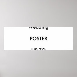 Bröllop Anpassningsbar 36 x 12 tum Poster MATTE li