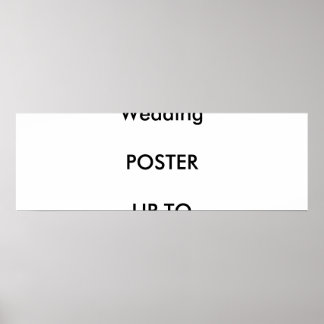 Bröllop Anpassningsbar 36 x 12 tum Poster MATTE li