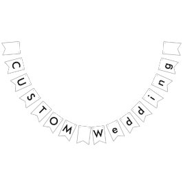 Bröllop Anpassningsbar Bunting Banner - Swallowsva Vimplar