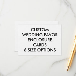 Bröllop Anpassningsbar FAVOR ENCLOSURE CARDS - LIN Tilläggskort