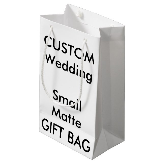 Bröllop Anpassningsbar Gift Bag MATTE SMALL 5 tum  (Framsidan Vinklad)