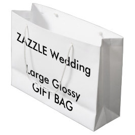 Bröllop Anpassningsbar GLOSSY Gift Bag STOR 12,5 x