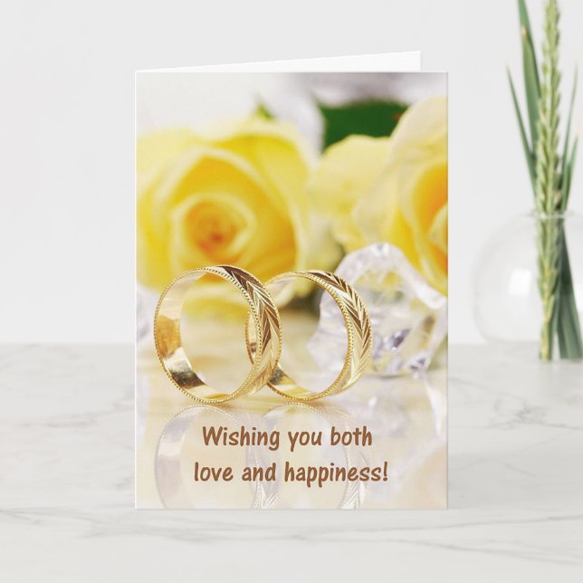 bröllop-anteckningskort för "Kärlek och lycka" Anteckningskort (Framsida)