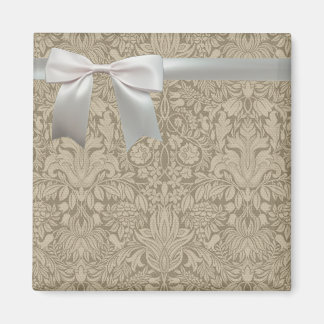 Bröllop Antique Snöre Linen White Classic Söt Magnet