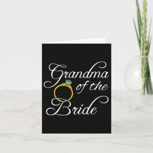 Bröllop är mormor från Bride Tees Women Gra Kort