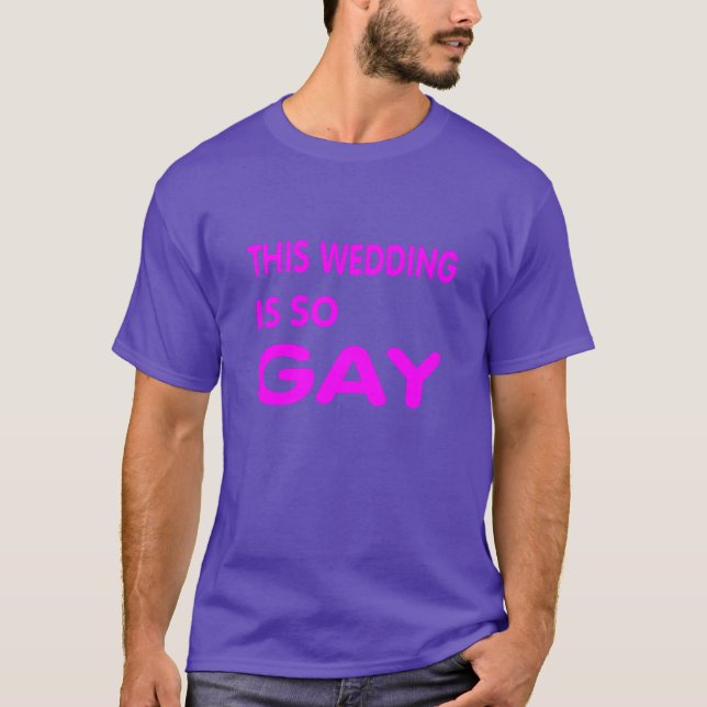 Bröllop är så gay. tröja (Framsida)