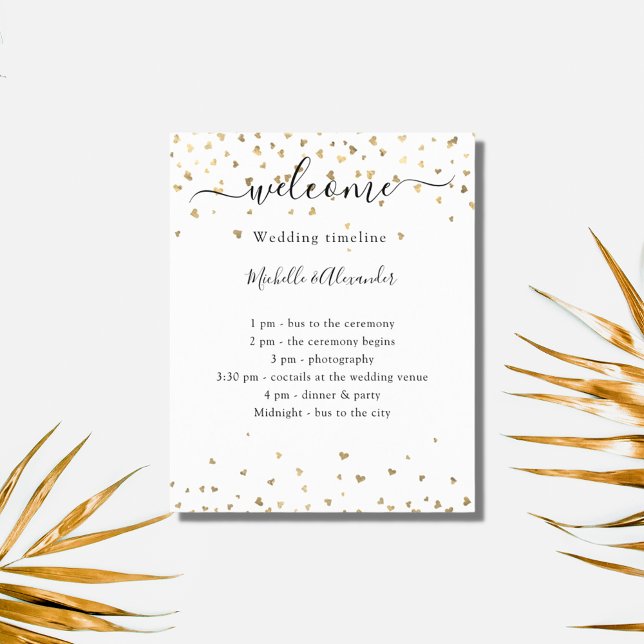 Bröllop är välkommet till tidslinjeprogrammet guld (Skapare uppladdad)