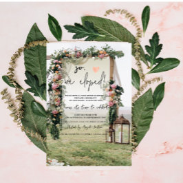 Bröllop Arbor Lantern Bröllop Elopement Inbjudningar