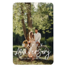 Bröllop-årsdag, Anpassningsbar, fotomagnet