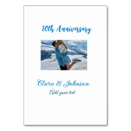 Bröllop-årsdag, lägg till bildtextpar för namn bordsnummer