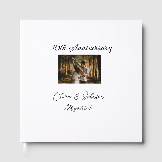 Bröllop-årsdag, lägg till bildtextpar för namn gästböcker (Framsida)