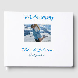 Bröllop-årsdag, lägg till bildtextpar för namn gästböcker