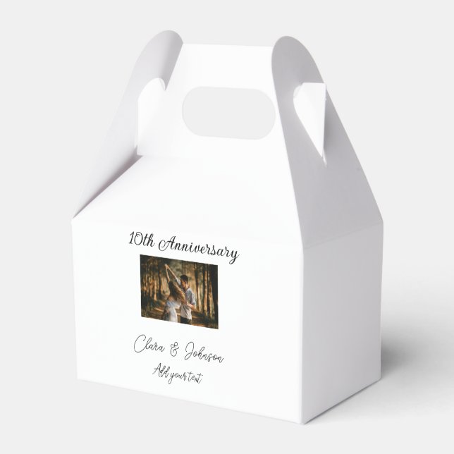 Bröllop-årsdag, lägg till bildtextpar för namn presentaskar (Framsidan Sidan)