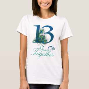 bröllop-årsdagen / 13/13 / nummer 13 t shirt
