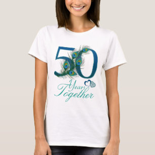 bröllop-årsdagen/50/50/nummer 50 tee