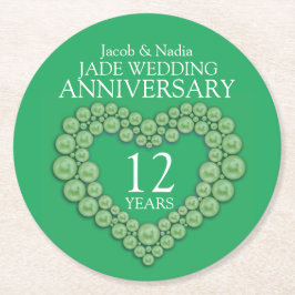 Bröllop-årsdagen av Jade-12:e--grönten underlägg