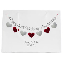 Bröllop-årsdagen av Lycklig, 40:e årsdagen av ruby