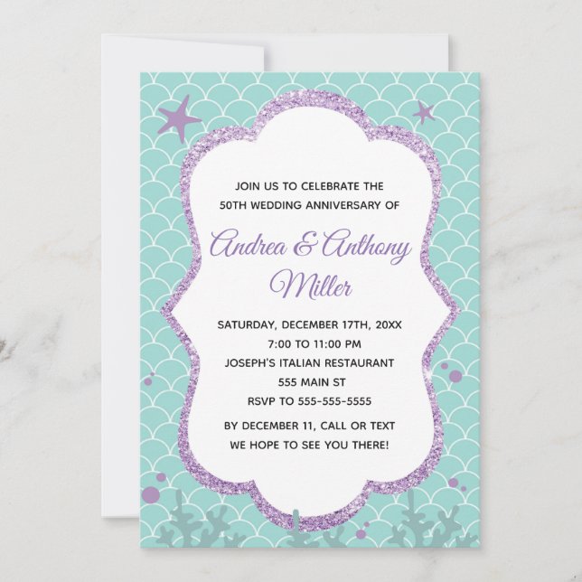 Bröllop-årsdagen för inbjudan till sjötransport (Framsida)