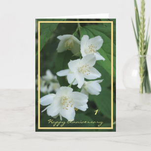 bröllop-årsdagen för Önskemål Jasmine-Eleganten Kort