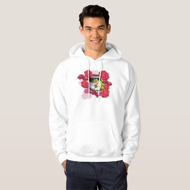 Bröllop-årsdagen Ro, Rand, Anpassningsbar Photo Hoodie (Hel framsida)
