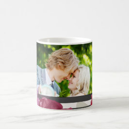 Bröllop-årsdagen Ro, Rand, Anpassningsbar Photo Kaffemugg
