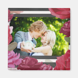 Bröllop-årsdagen Ro, Rand, Anpassningsbar Photo Magnet