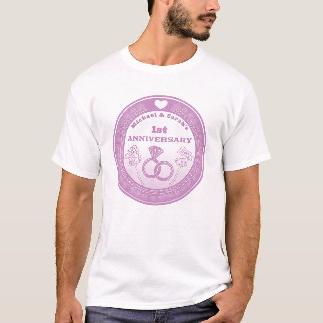 Bröllop-årsdagen Snöre: förändring T Shirt (Framsida)