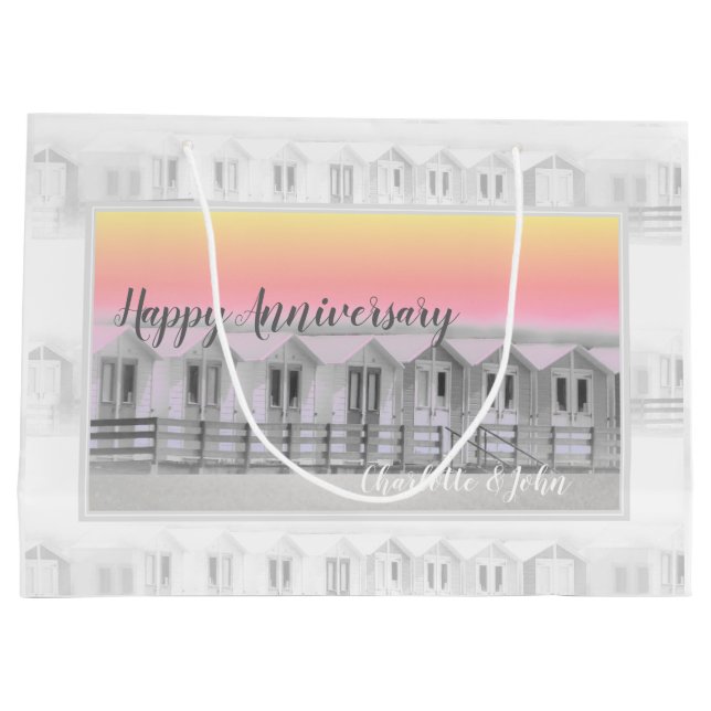 Bröllop-årshögar vid solnedgångspåsen (Baksidan)