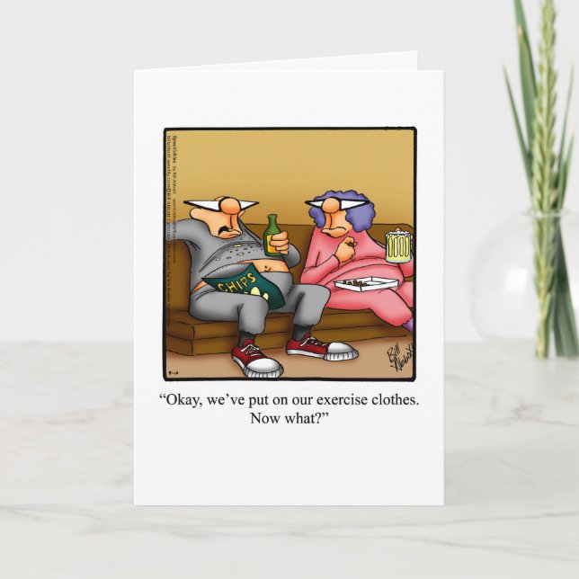 Bröllop-årsjubileet Humor Greeting Card Kort (Framsida)