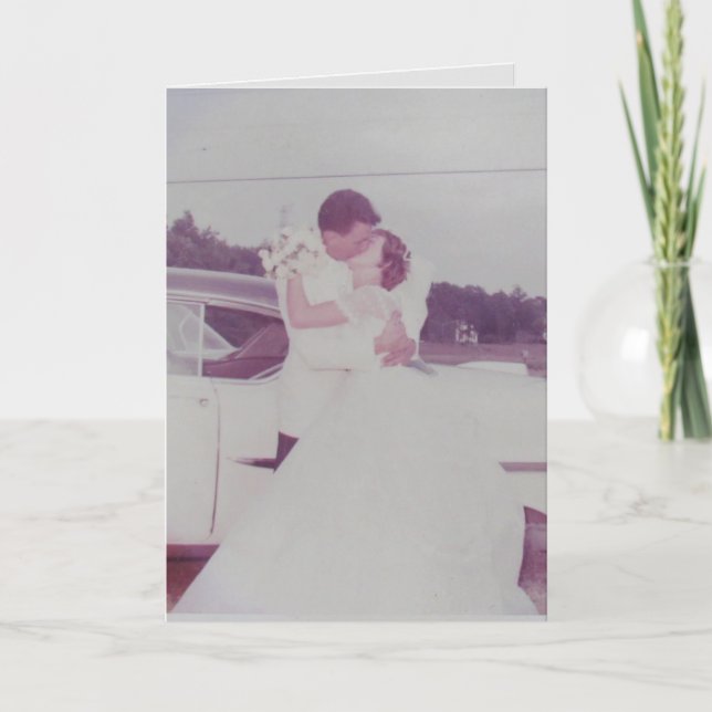 Bröllop-årskort med Dikt Kort (Framsida)