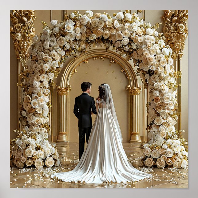 Bröllop Art Poster (Framsidan)