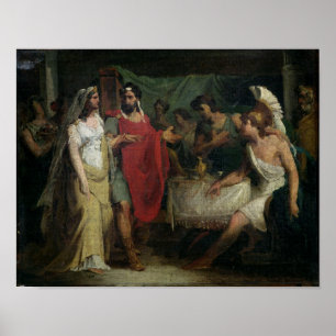 Bröllop av Alexander underbaren och Roxanaen Poster