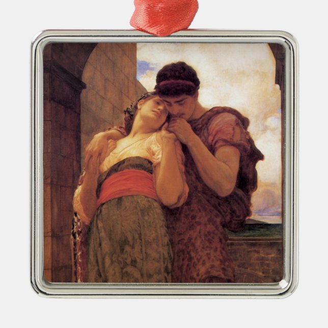 Bröllop (av Frederic Leighton) Julgransprydnad Metall (Framsidan)