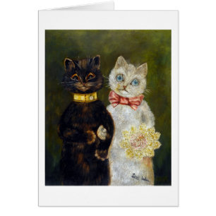 Bröllop av katten, Louis Wain Hälsningskort
