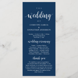 Bröllop av, Modern Bröllop Ceremony, Navy Blue Pro Program