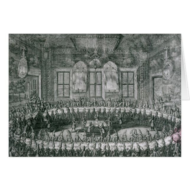 Bröllop av Peter mig och Catherine i vintern Hälsningskort (Framsidan Horizontal)