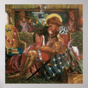 Bröllop av St George, Princess Sabra av Rossetti Poster
