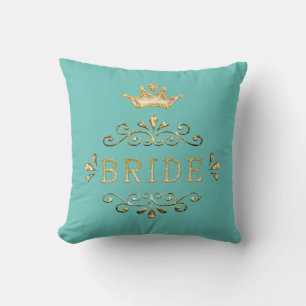 bröllop, bachelorette-partiet, guld party, glitter kudde
