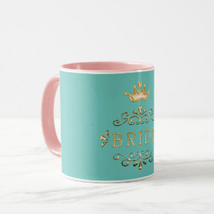 bröllop, bachelorette-partiet, guld party, glitter mugg