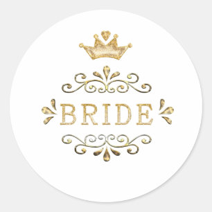 bröllop, bachelorette-partiet, guld party, glitter runt klistermärke