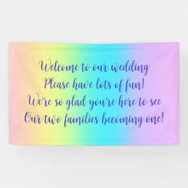 Bröllop-banderollen för Gorgel Rainbow Gradient