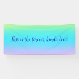 Bröllop-banderollen för Gorgel Rainbow Gradient