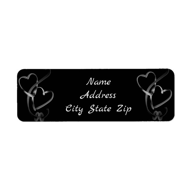 **BRÖLLOP BANDS** RETURADDRES-ETIKETTER RETURADRESS ETIKETT (Framsidan)