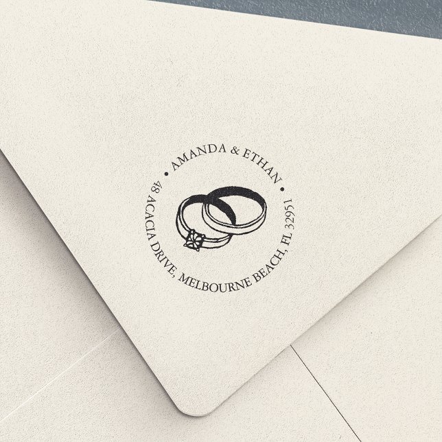 Bröllop Bands | RETURADRESS Självfärgande Stämpel (Skapare uppladdad)