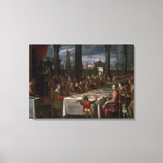 Bröllop banquet canvastryck (Framsida)